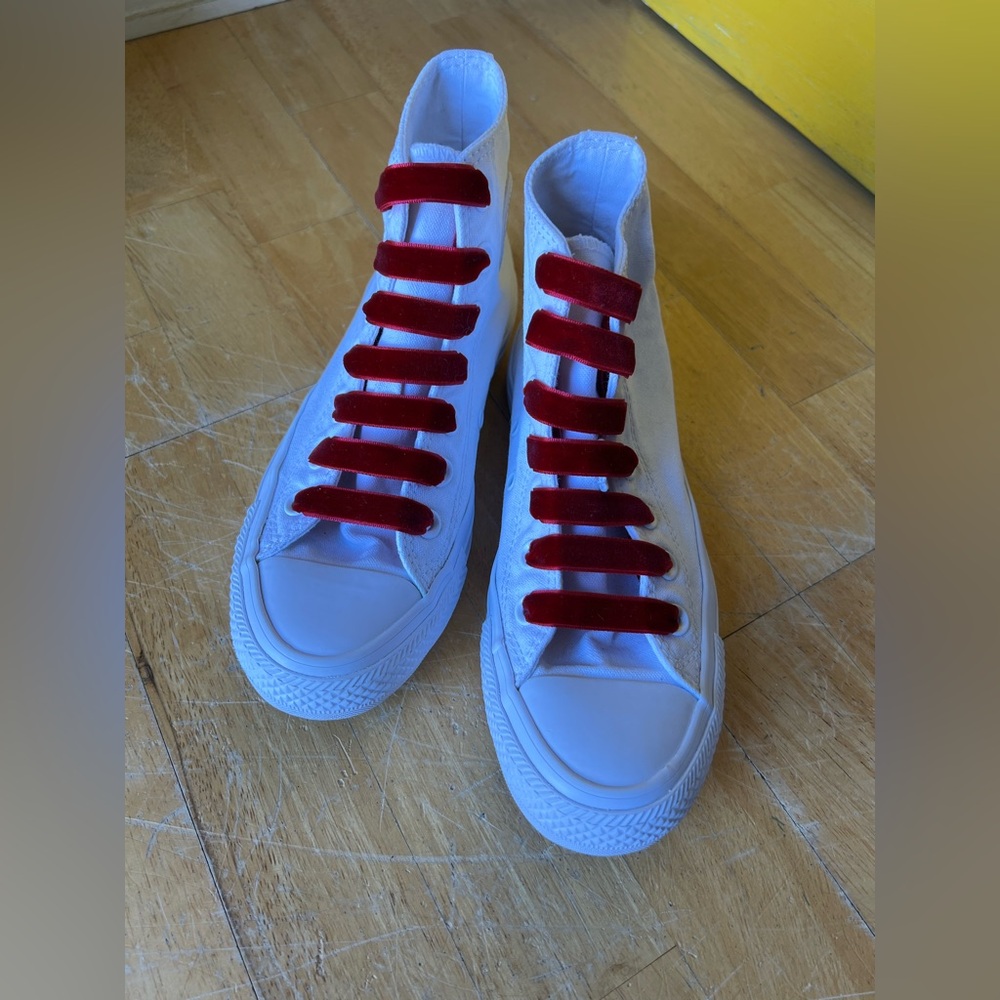 Converse All Star White High-Tops - Picture 2 of 16